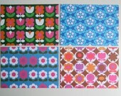 Mod Florals 12 Postcard Pack, 4 Designs