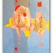Pink Modern Art An Original Mixed Media Painting  "Bleak Reward"