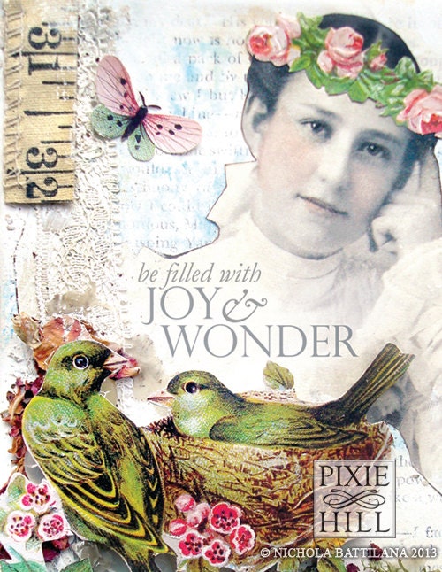 The May Queen "Be Filled" - Blank Greeting Card