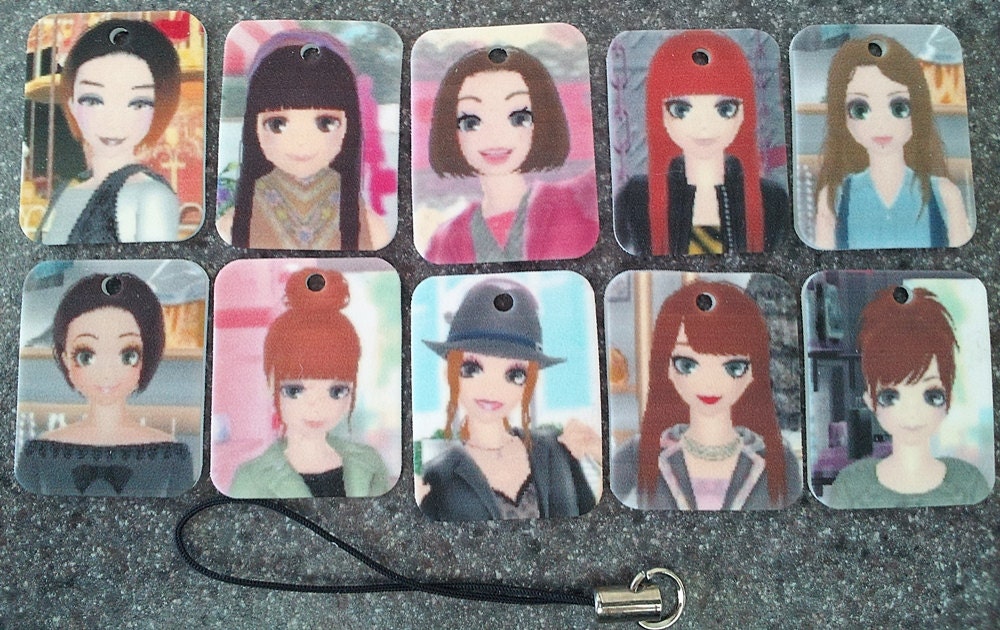 LIGHT Style Savvy Trendsetters plastic female character charms