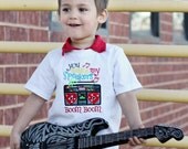 Boys Speakers Go Boom Boom Embroidered Tshirt Shirt Custom NB 3m 6m 12m 18m 2 3 4
