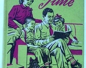 Story Time, 1951 School Reading Book with Photo Illustrations, Damaged by Delightful