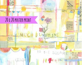 POSTER PRINT -  square inch