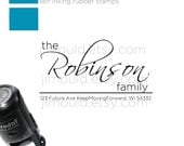 Self Inking - Save the Date Rubber Stamp Return Address Perfect Wedding Gift 0009