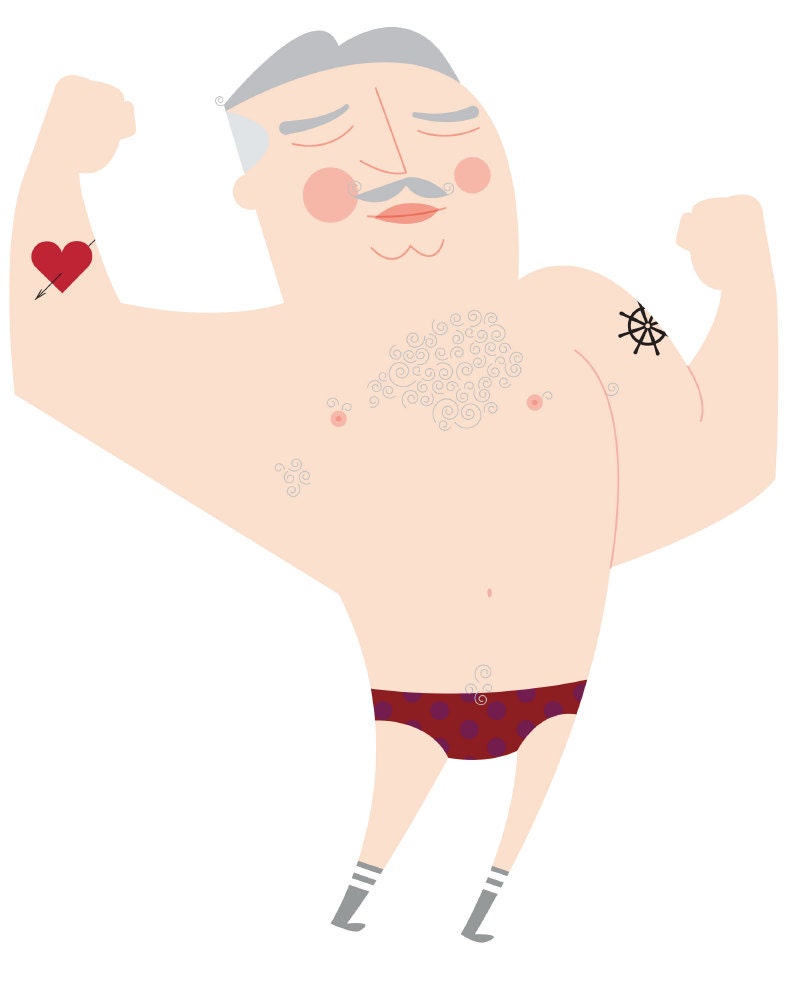 The Strong Man Bobettes Rick, Printable PDF Wall Art