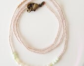 AVONLEA fresh water pearl and glass bead necklace