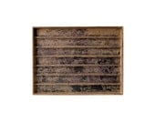Vintage PRINT TRAY Wooden Box Tray Ink Stained