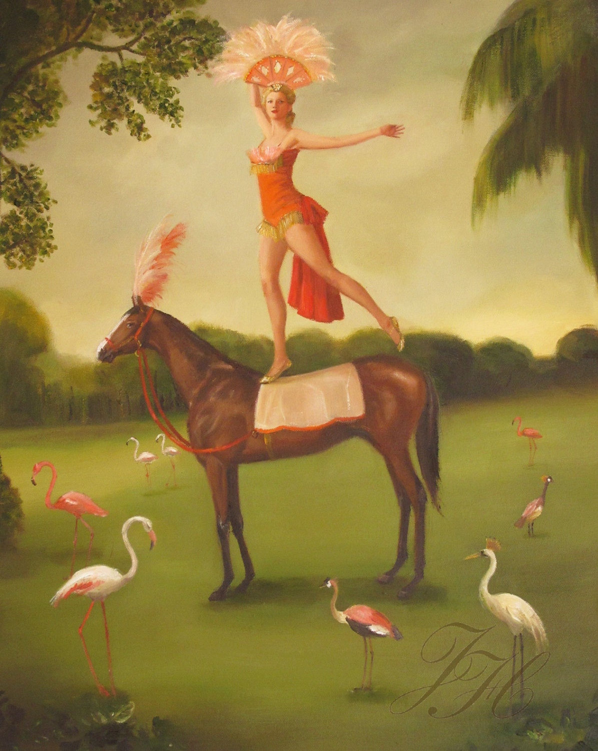 Tallulah Shaw Rehearses Before Her Final Show. 1959.  Art Print