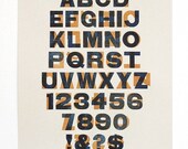 8 Line Gothic Wood Type Letterpress Specimen