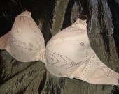 Custom-made CREAM Assuit emBELLIshment Dance Bra Base - made to your size