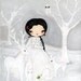 Snow White Art Fairy Tale Print Deer Owl Fox Squirrel Forest---White As Snow Print
