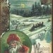 Wood Magnet Christmas Santa Snowman Woolson Spice 352