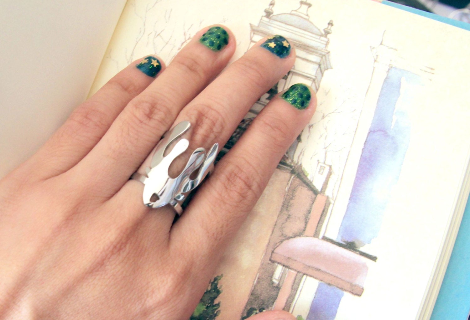 DEER HEAD ring (free shipping)