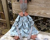 Melva...primitive black doll epattern-PDF pattern-3.99