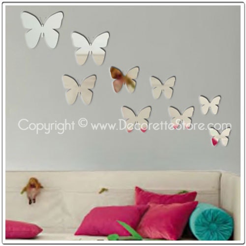 Mirror Wall Decals - Butterflies