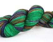 Donkey Kong--hand dyed sock yarn, BFL and nylon, (464yds/100gm)