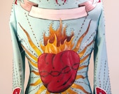 Sacred Heart Western Show Jacket - Rodeo Queen Western Pleasure - Tailored Ladies Horseshow Nudie Manuel Nashville Show Clothing