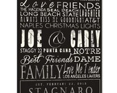 Typography "ELITE" Series Word Art Canvas art personalized Words and phrases wall art 30X40