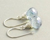 Blue Quartz Sterling Silver Earrings