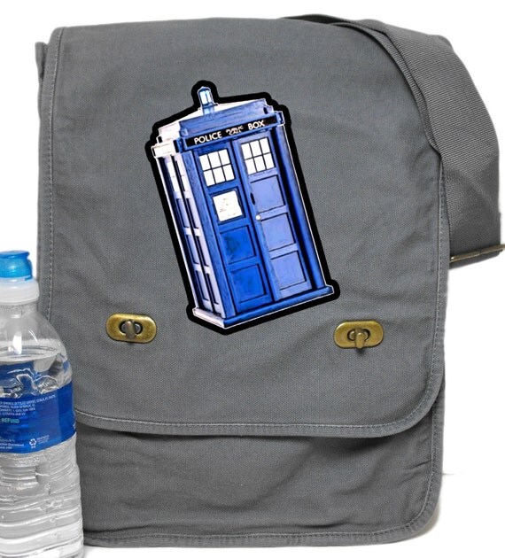 Field Messenger Bag Doctor Who Tardis Print