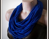 Blue Infinity Jersey Scarf