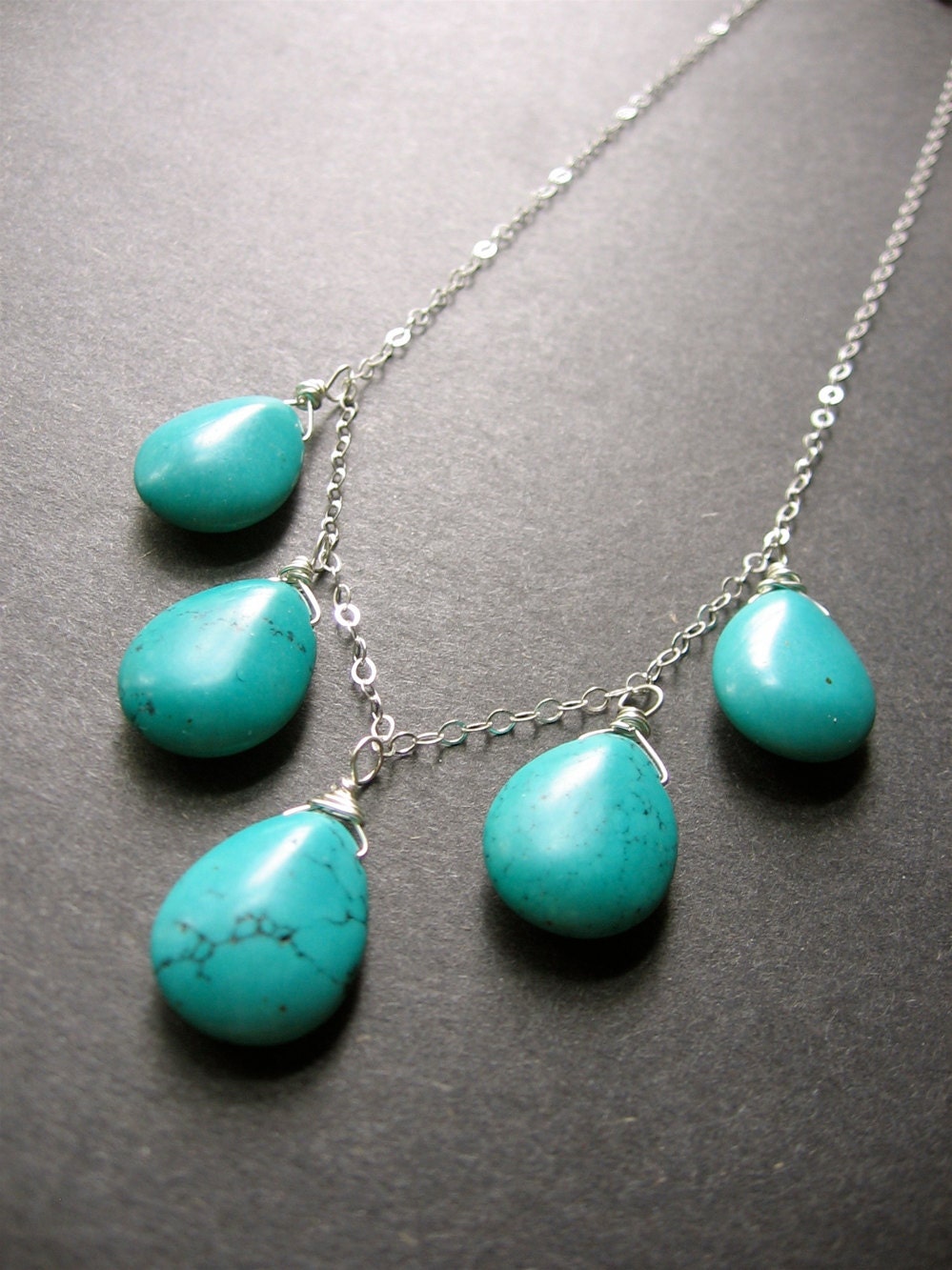 Turquoise Statement Necklace - O'Keefe