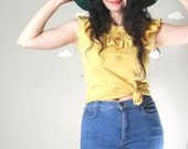 Scalloped shorts jean upcycled eco friendly high waisted flattering medium SUMMER LOVIN'