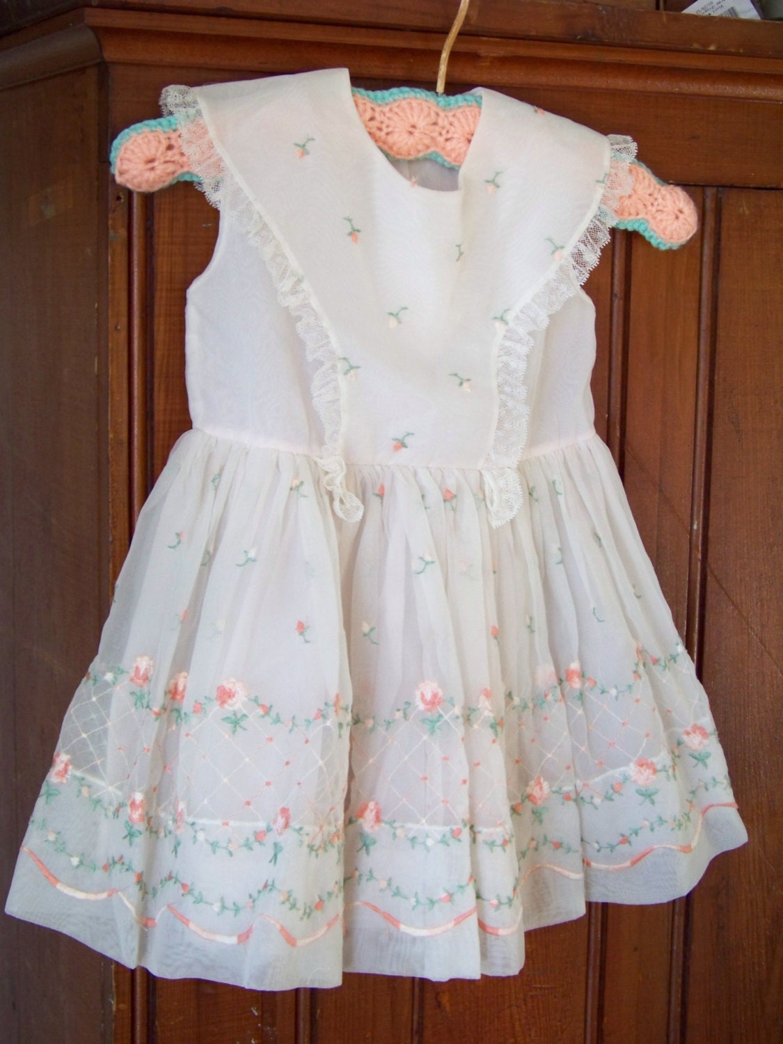 Vintage Nylon Girls Easter Dress by Love