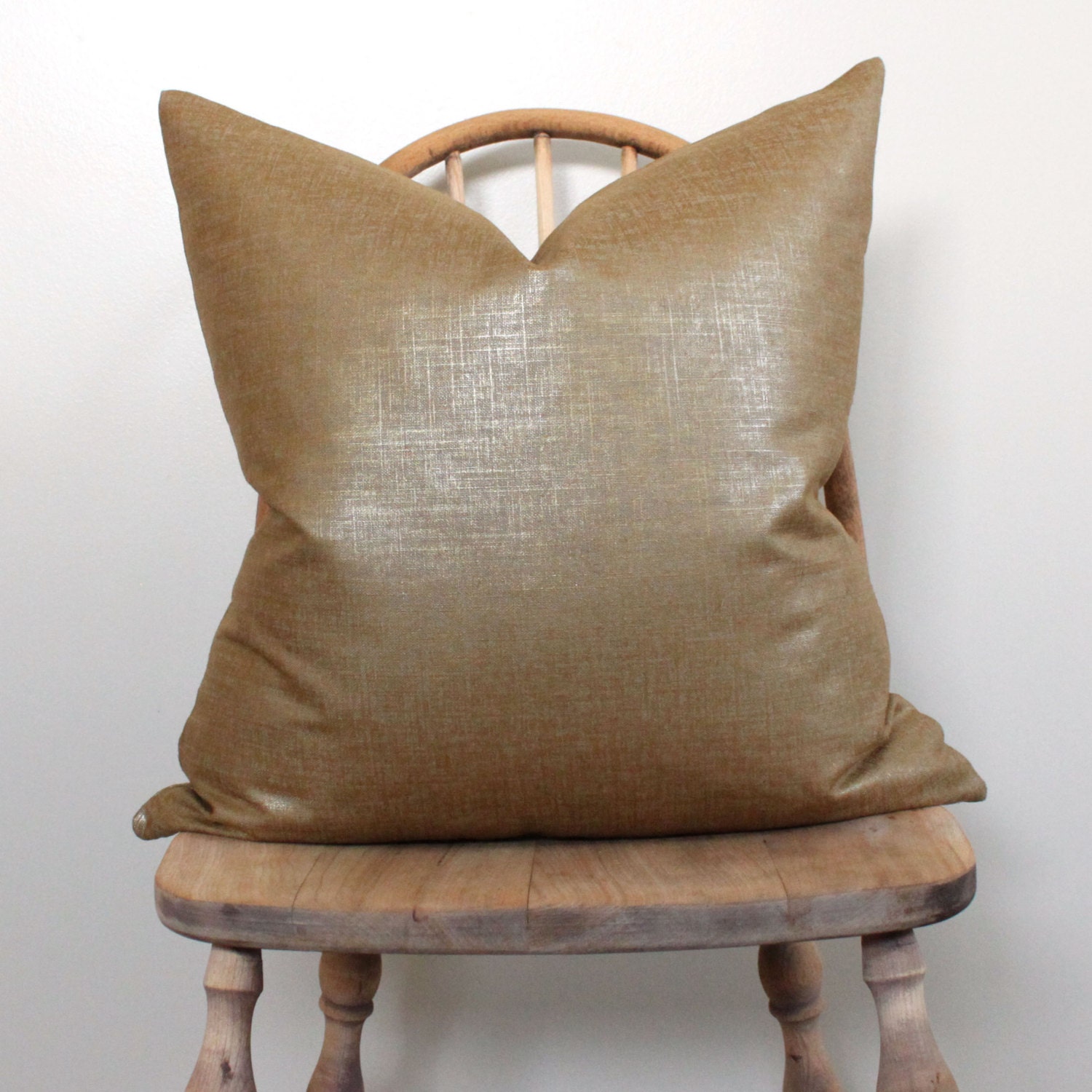 20" Dwell Regency Linen in Copper - 20" - Metallic Shimmer Linen