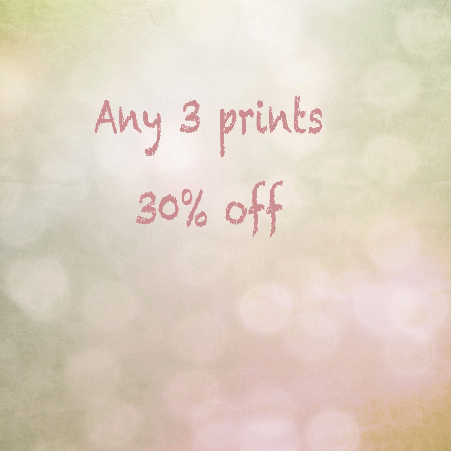 Any (3) 8x8, 8x10 or 8x12