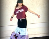 LOVE Hippie Vintage, Tiered, Gypsy, BUTTERFLY, Tapestry, Skirt, FLARE, Circle, Long, Maxi, Dress