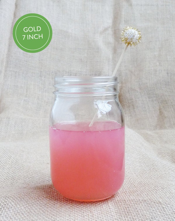 Pom Pom Drink Stirrers : Set of 25