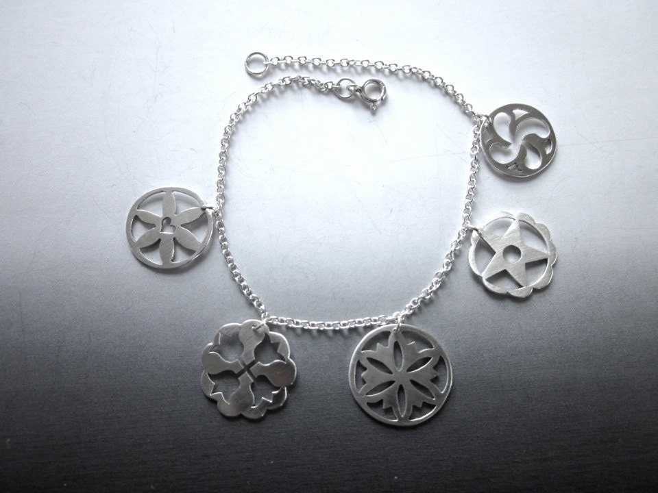 5 Hex Sign Charm Bracelet
