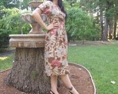 Vintage Thai Flower Silk Dada Dress
