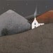 we're almost home 1 // archival 8x8 fine art print from my original night landscape painting // by natasha newton