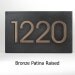 Modern Home Address  Advantage Numbers - 4 House Numbers 13x8 inches Custom for you by Atlas Signs and Plaques