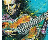 Woody Guthrie - This Land is Your Land - 12 x 18 Art Print