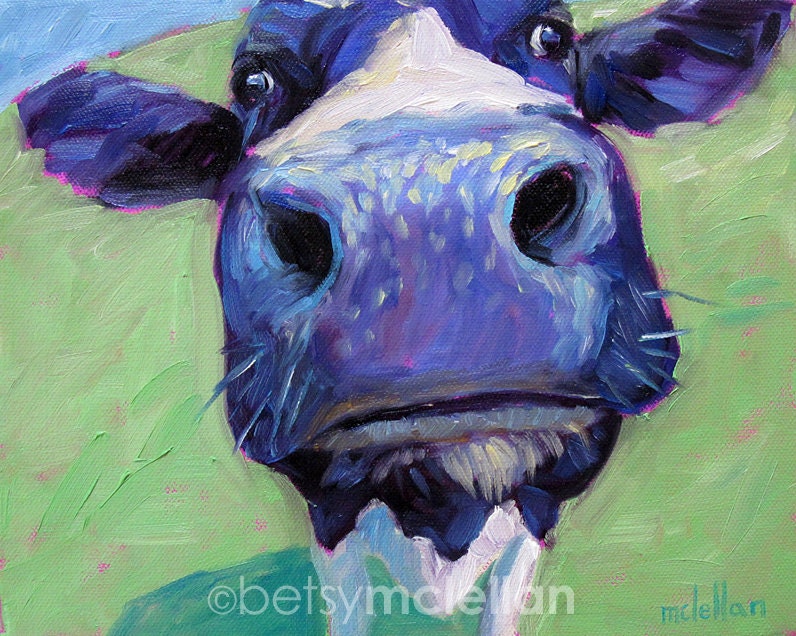 Cow - Cow Art - Cow Print - Giclee Print