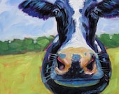 Cow - Original Painting - 10x10