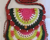 The Sixties "Hippy" Crochet Shoulder Bag - Handbag- Purse