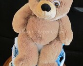 Garanimal Plush Bear 2-Tier Diaper Cake - Baby Gift - Baby Shower Centerpiece