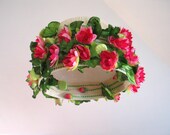 Floral Shade - Lamp Shade- Chandelier - Handwoven Lotus Flowers