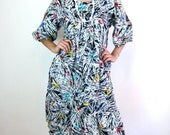 Large & Colorful 70's Tent Dress