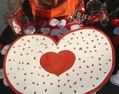 Wedding Guest Book Puzzle with Frame for Hanging - Custom Hand Painted Heart - Personalized 40 pc. Puzzle