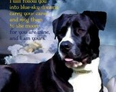 Custom Dog Portrait Digital Print 8x10 photographic collage home decor