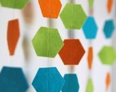 Hexagon Garland // 6 yards // 3 colors // Benzie