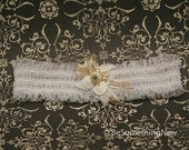 Beach wedding garter, wedding accessories