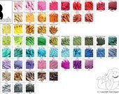 200 YKK Brand 8 Inch Zippers Mix and Match  hot pink light yellow black white bubble gum mint aqua peach beige avocado