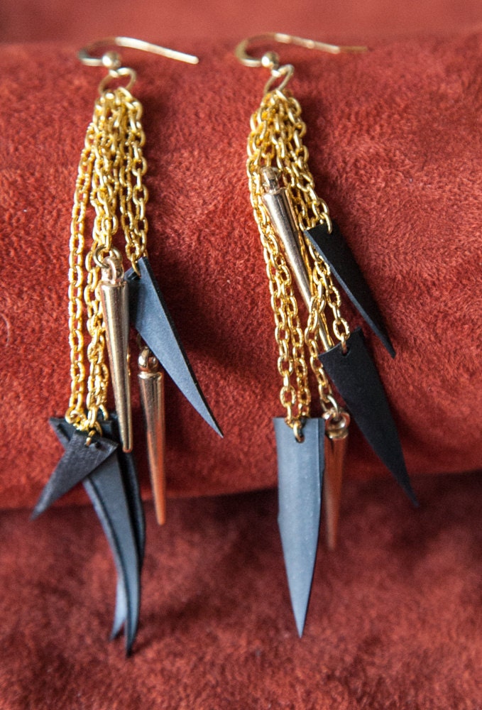 Spike & Triangle Earrings