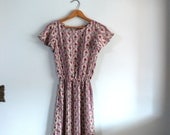 1970s Dress // Sweet Flutter Sleeve Dress